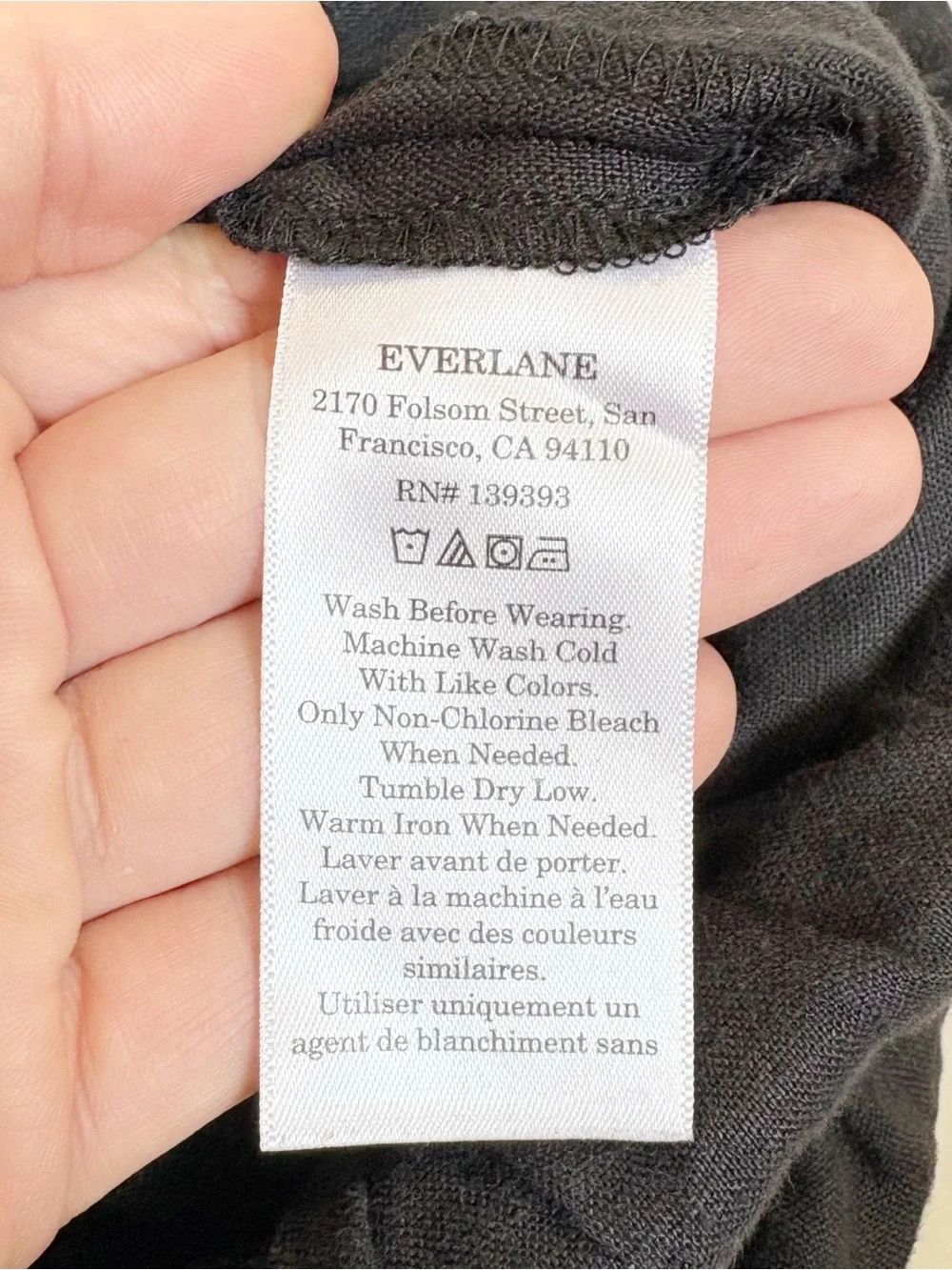 Everlane The Linen Easy Pant Size Medium Black European Flax Wide Leg Elastic